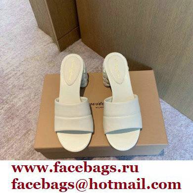 Gianvito Rossi Heel 6cm FLOREA Mules White 2022