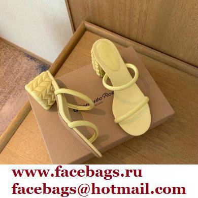 Gianvito Rossi Heel 6cm FLOREA Slip-on Mules Yellow 2022