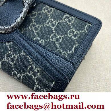 Gucci Dionysus Small GG Shoulder Bag 499623 GG Denim Black 2022