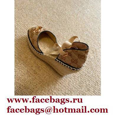 Gucci GG matelasse Canvas Platform 10cm Espadrilles 2022