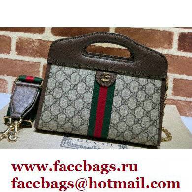 Gucci Ophidia small tote Bag with Web 693724 Brown 2022