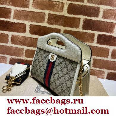 Gucci Ophidia small tote Bag with Web 693724 White 2022