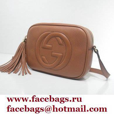 Gucci Soho Small Leather Disco Bag 308364 Brown