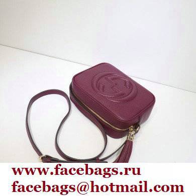 Gucci Soho Small Leather Disco Bag 308364 Burgundy