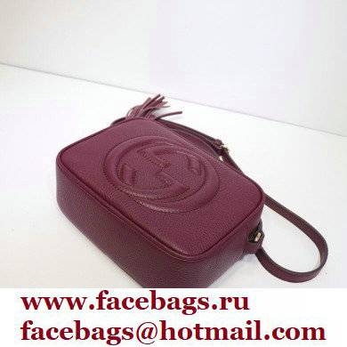 Gucci Soho Small Leather Disco Bag 308364 Burgundy