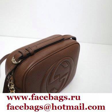 Gucci Soho Small Leather Disco Bag 308364 Coffee