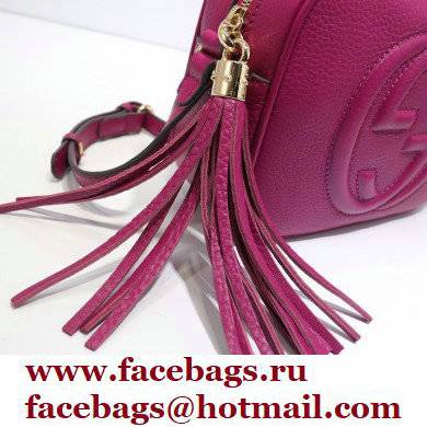 Gucci Soho Small Leather Disco Bag 308364 Fuchsia