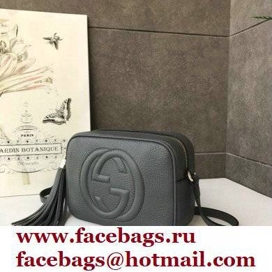 Gucci Soho Small Leather Disco Bag 308364 Gray