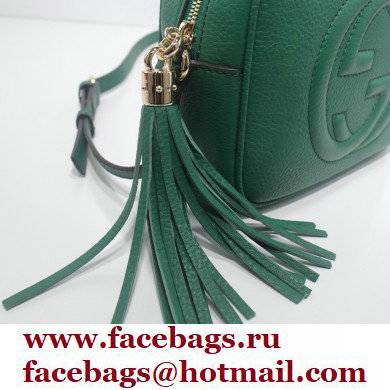 Gucci Soho Small Leather Disco Bag 308364 Green