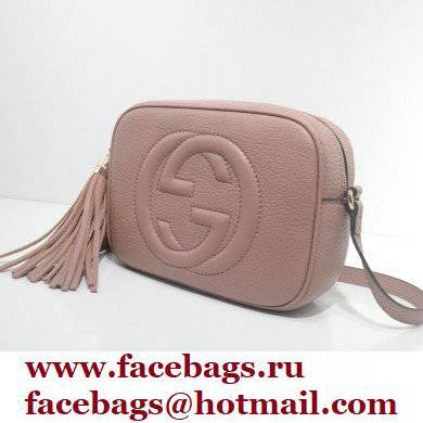 Gucci Soho Small Leather Disco Bag 308364 Nude Pink