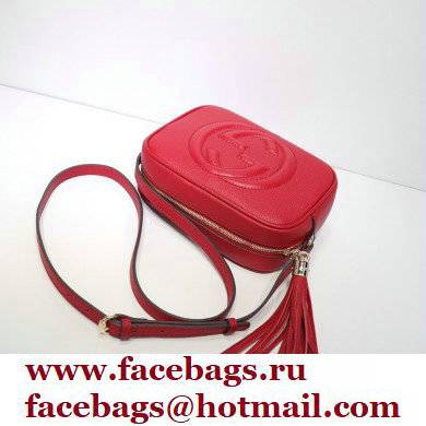 Gucci Soho Small Leather Disco Bag 308364 Red