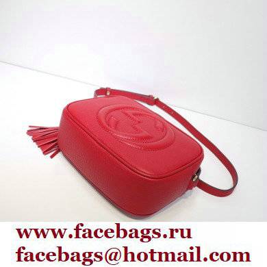 Gucci Soho Small Leather Disco Bag 308364 Red