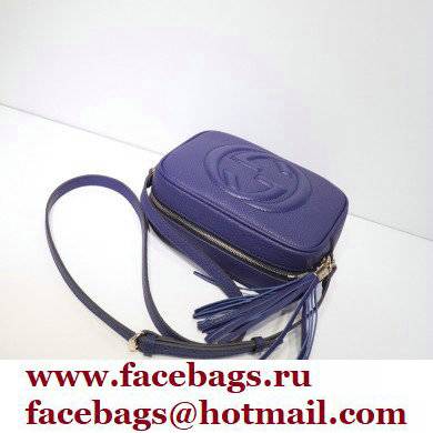 Gucci Soho Small Leather Disco Bag 308364 Royal Blue