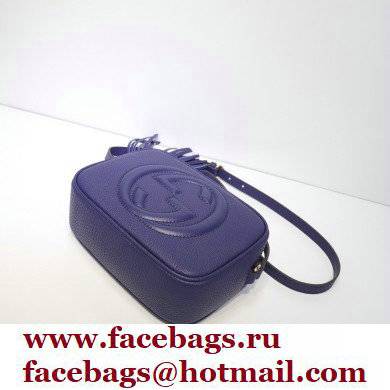 Gucci Soho Small Leather Disco Bag 308364 Royal Blue