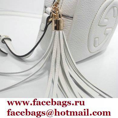 Gucci Soho Small Leather Disco Bag 308364 White