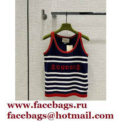 Gucci Striped cotton tank top 2022