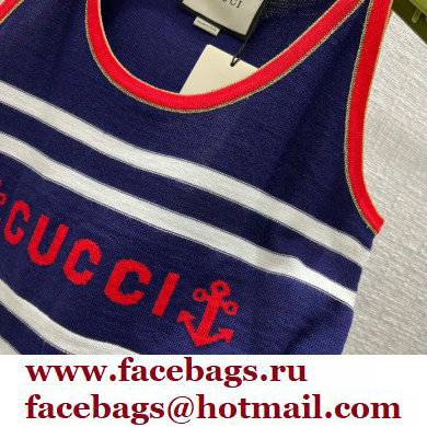 Gucci Striped cotton tank top 2022