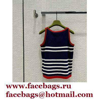 Gucci Striped cotton tank top 2022