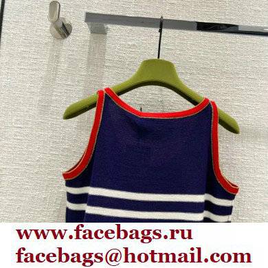 Gucci Striped cotton tank top 2022