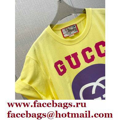 Gucci Tiger Interlocking G T-shirt YELLOW 2022