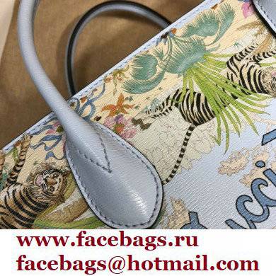 Gucci Tiger Medium tote bag 687827 Light Blue 2022