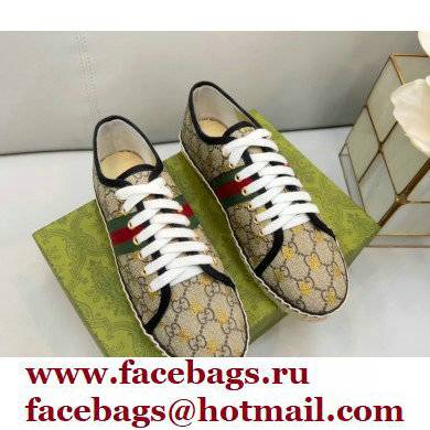 Gucci maxi GG Canvas Espadrilles Bee Beige with Web 2022