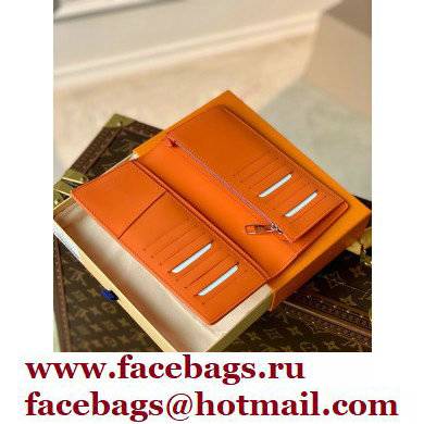 Louis Vuitton Aerogram leather Brazza Wallet M81153 Orange