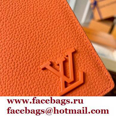 Louis Vuitton Aerogram leather Brazza Wallet M81153 Orange