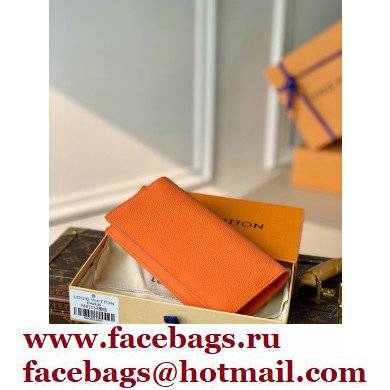 Louis Vuitton Aerogram leather Brazza Wallet M81153 Orange