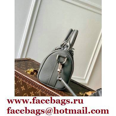 Louis Vuitton Aerogram leather Keepall XS Bag Gray