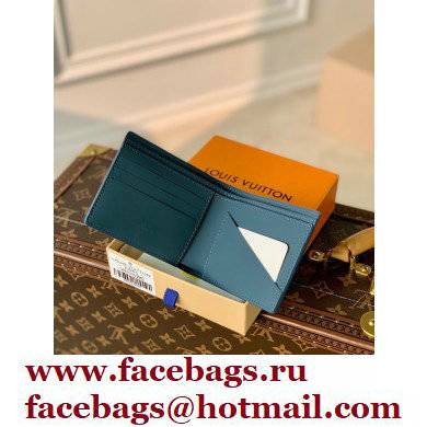 Louis Vuitton Aerogram leather Multiple Wallet Blue