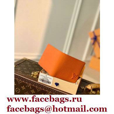 Louis Vuitton Aerogram leather Multiple Wallet Orange