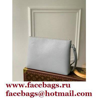 Louis Vuitton Aerogram leather Pochette Ipad Pouch Bag Gray