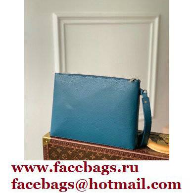 Louis Vuitton Aerogram leather Pochette Ipad Pouch Bag M81029 Blue