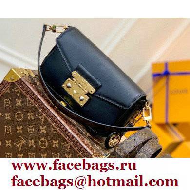 Louis Vuitton Calfskin Leather Swing Bag M20393 Black