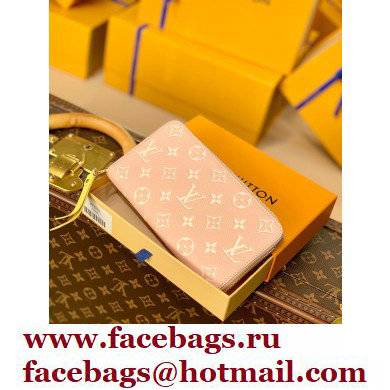 Louis Vuitton Monogram Empreinte Leather Zippy Wallet Spring in the City M81279 Pink