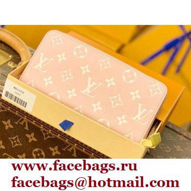 Louis Vuitton Monogram Empreinte Leather Zippy Wallet Spring in the City M81279 Pink