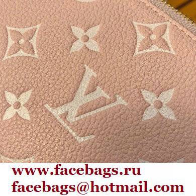 Louis Vuitton Monogram Empreinte Leather Zippy Wallet Spring in the City M81279 Pink