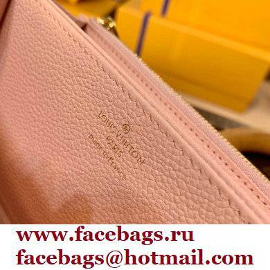 Louis Vuitton Monogram Empreinte Leather Zippy Wallet Spring in the City M81279 Pink