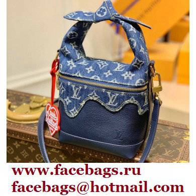 Louis Vuitton Monogram denim Japanese Cruiser Bag M45970 Blue