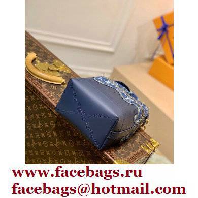 Louis Vuitton Monogram denim Japanese Cruiser Bag M45970 Blue