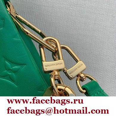 Louis Vuitton Monogram-embossed Lambskin Coussin BB Bag M59389 Green