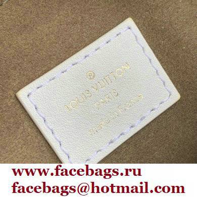 Louis Vuitton Monogram-embossed Lambskin Coussin BB Bag White