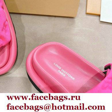 Louis Vuitton Pool Pillow Comfort Mules Monogram-embossed Technical Textile Fuchsia 2022