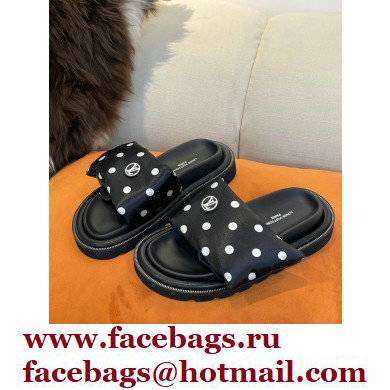 Louis Vuitton Pool Pillow Comfort Mules Satin Polka Dots Black 2022