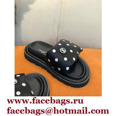 Louis Vuitton Pool Pillow Comfort Mules Satin Polka Dots Black 2022