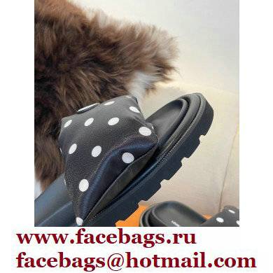 Louis Vuitton Pool Pillow Comfort Mules Satin Polka Dots Black 2022