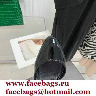 The Attico Heel 9.5cm Luz Slingbacks Patent Black 2022