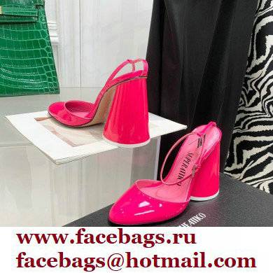 The Attico Heel 9.5cm Luz Slingbacks Patent Fuchsia 2022