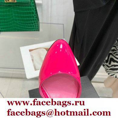 The Attico Heel 9.5cm Luz Slingbacks Patent Fuchsia 2022